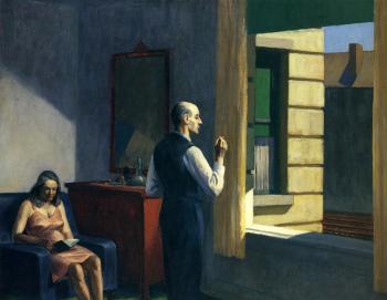 Edward Hopper : Hotel By A Railroad